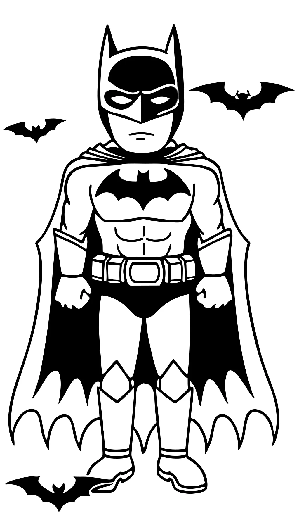 easy batman coloring pages